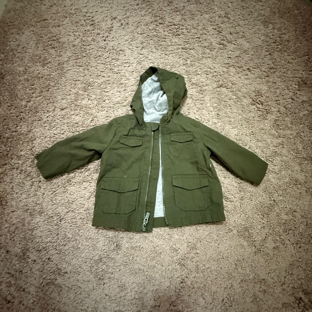 Old Navy Olive Hooded Raincoat for Kids